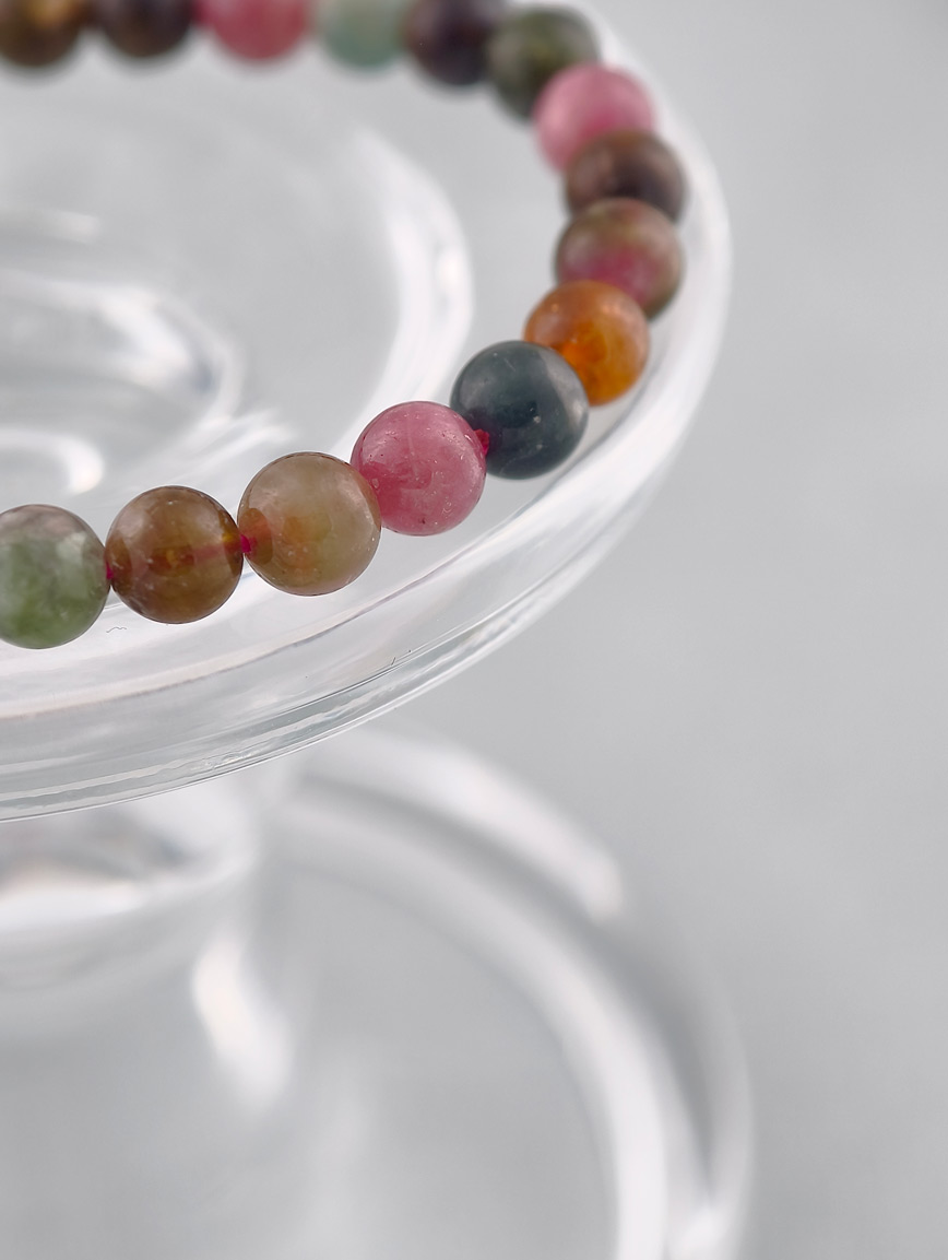 Natural Rainbow Tourmaline Bracelet