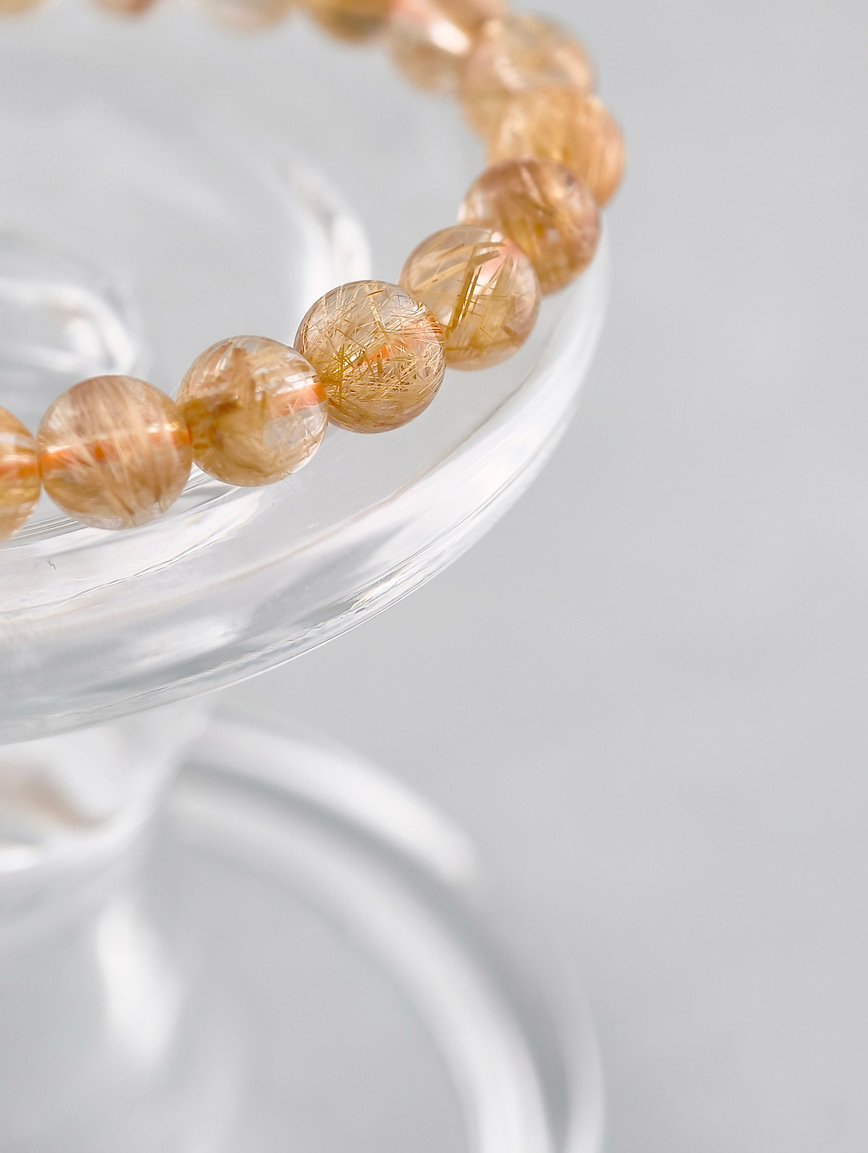 High Quality Natural Rutilated Quartz Bracelet