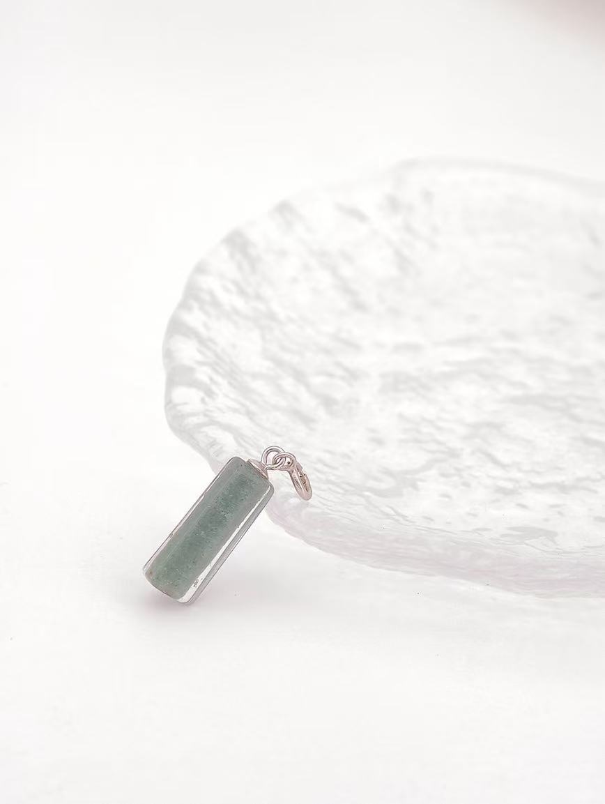 Natural Green Phantom Pendant