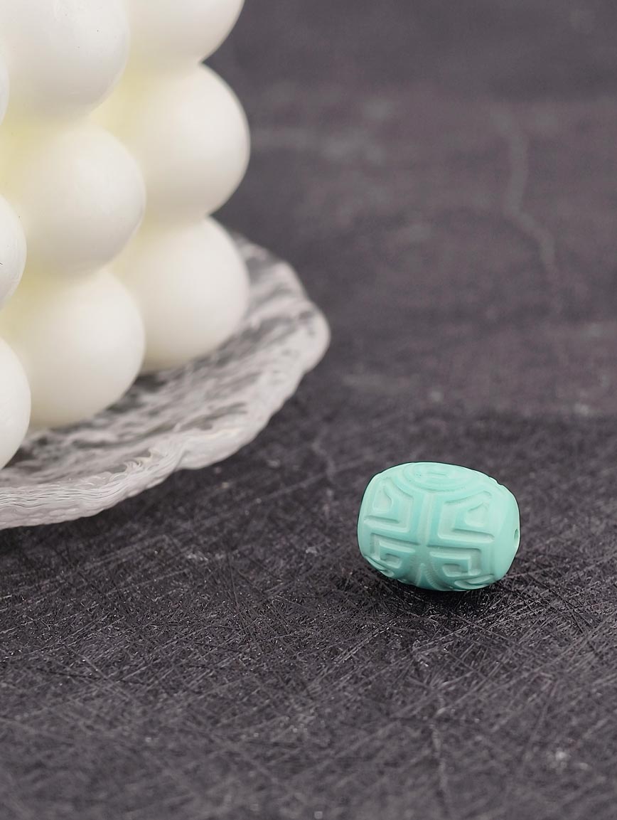 Natural Turquoise Vintage Ruyi Bead DIY Accessory