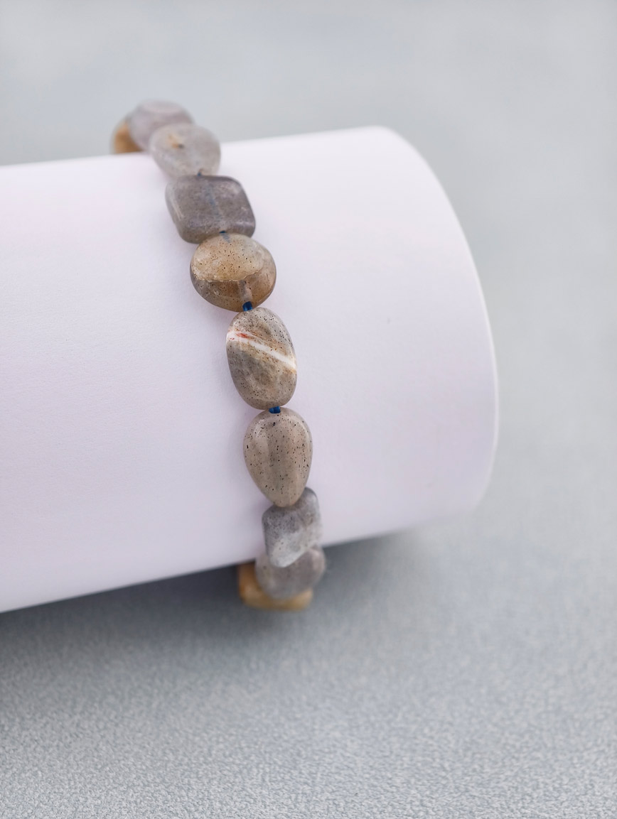 Irregular Shaped Labradorite Bracelet
