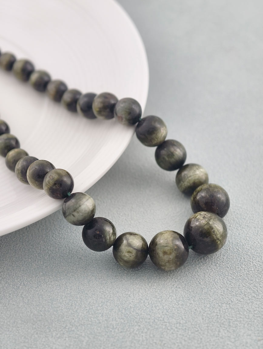 Natural Green Tourmaline Gradient Necklace