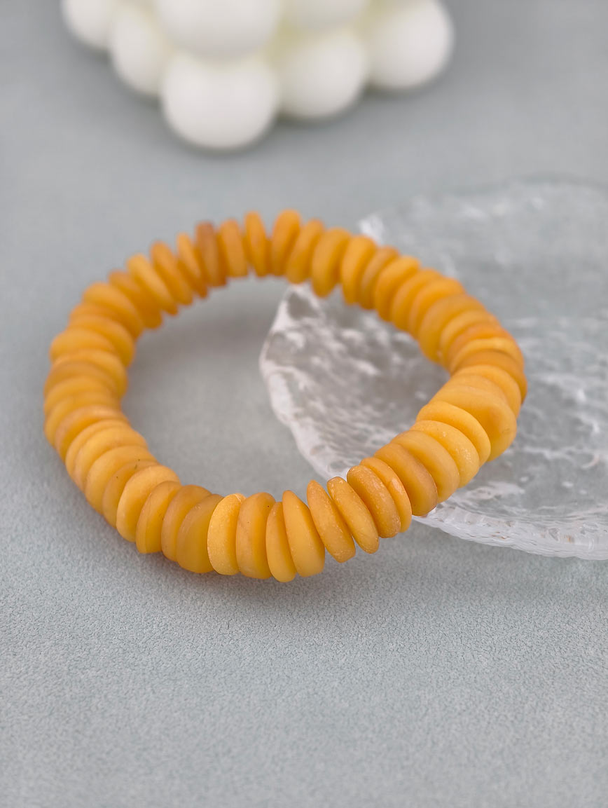 Natural Irregular Beeswax Bracelet