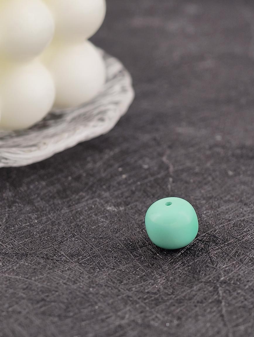 Turquoise Vintage Drum Bead DIY Accessory