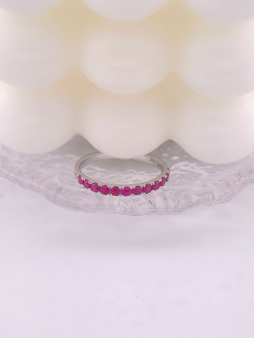 Natural Ruby Simple Ring