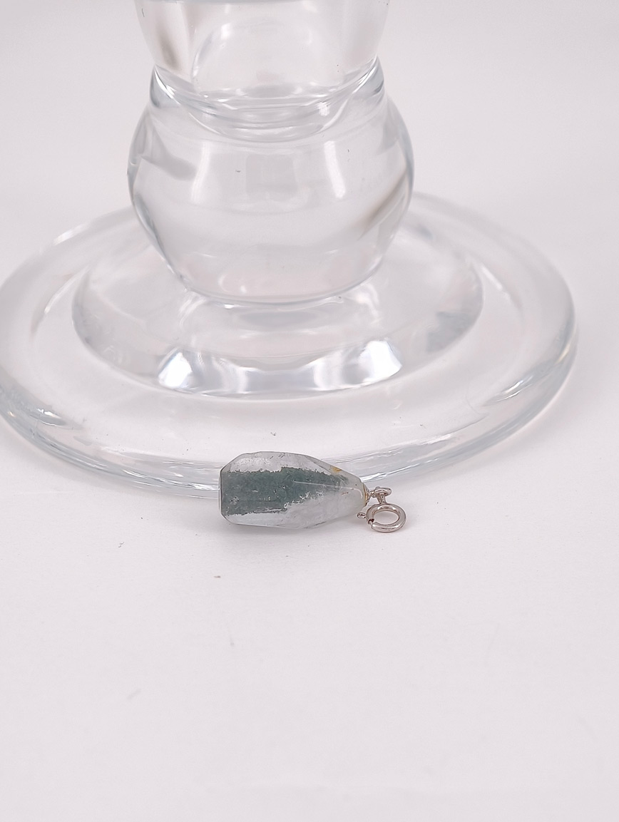 Natural Green Phantom Simple Style Pendant