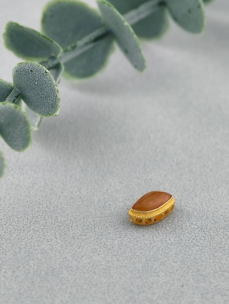 18K Gold Natural Sugilite DIY Accessory