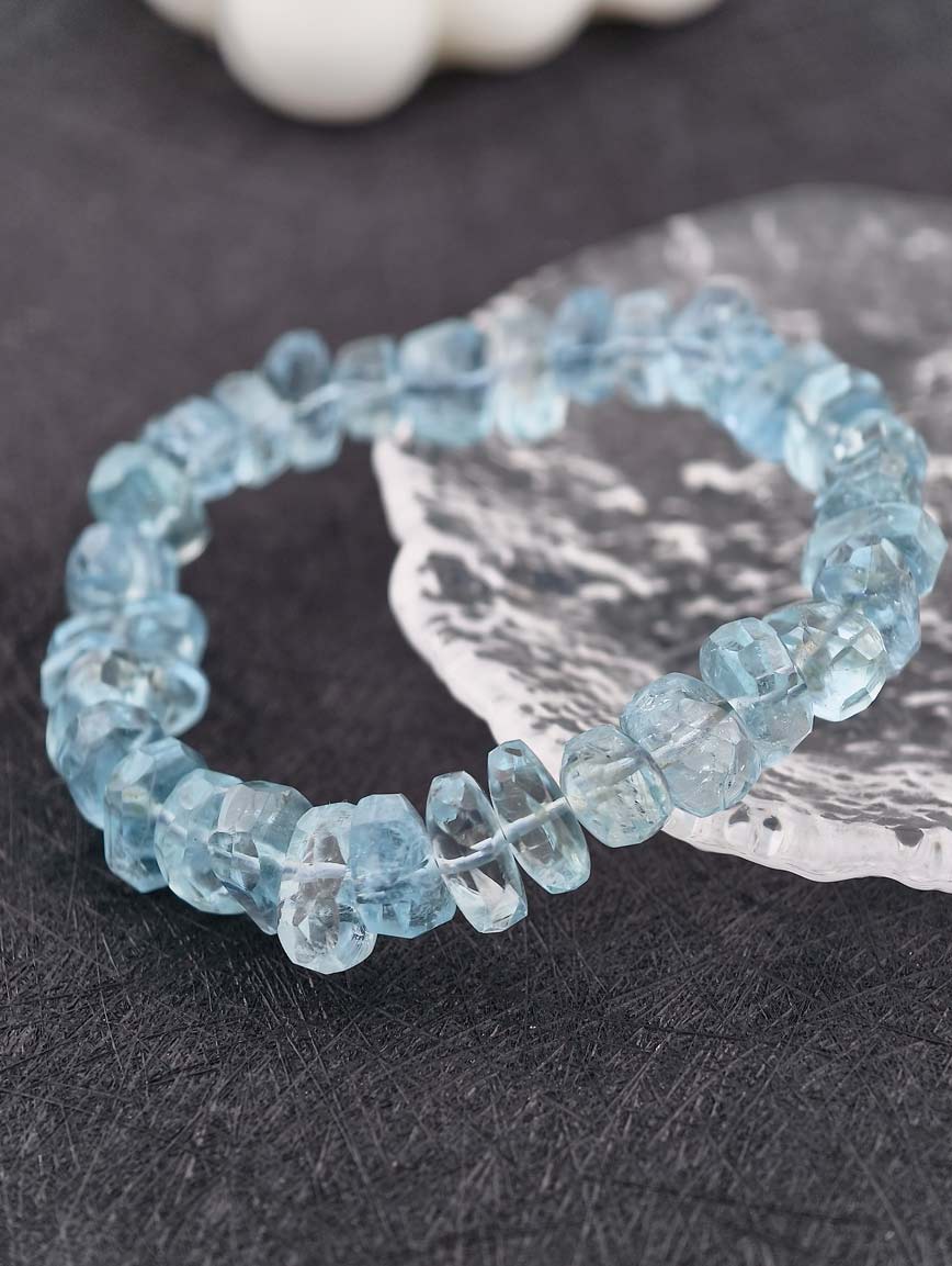 Natural Irregular Aquamarine Bracelet