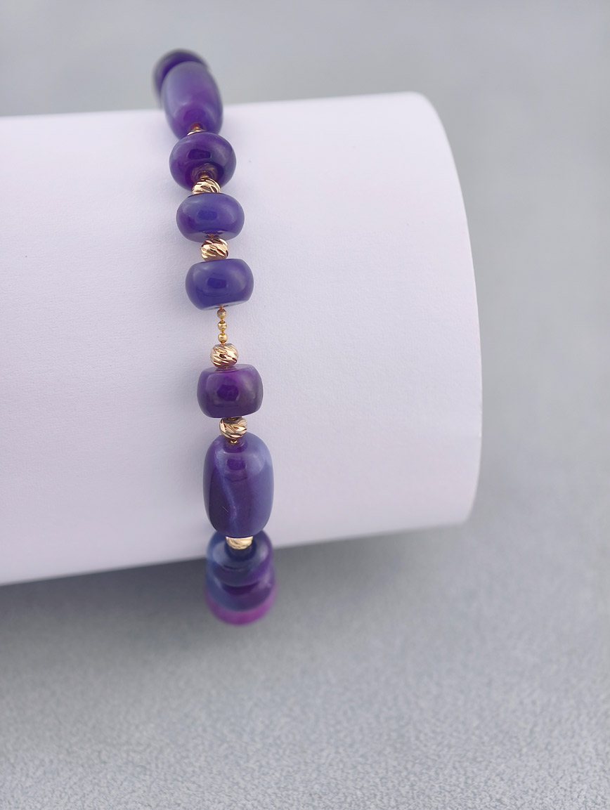 Collectible Natural Sugilite Exclusive Design Bracelet