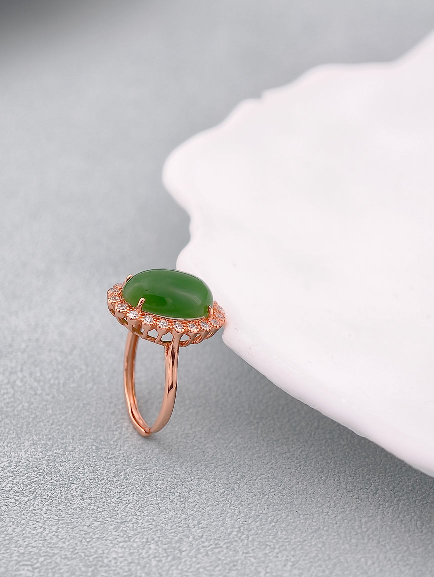 Natural Jasper Design Ring