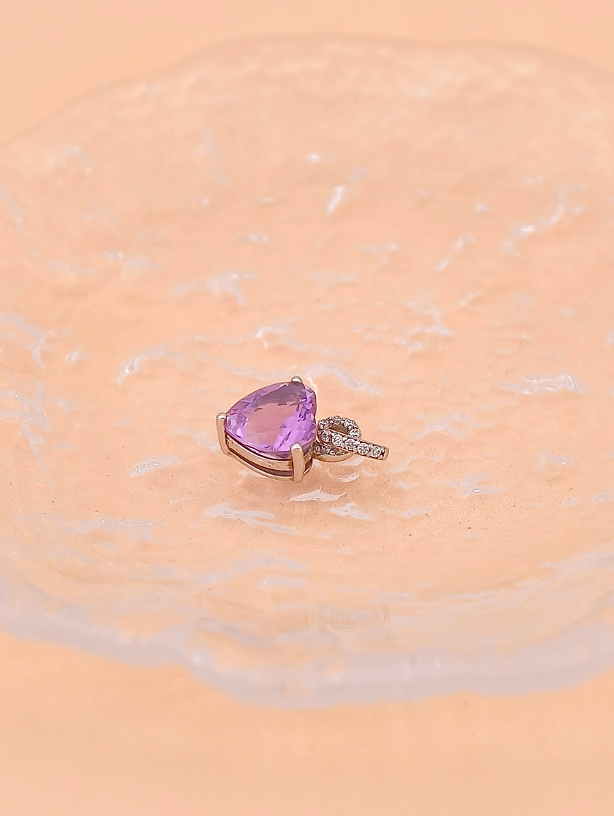 Heart Amethyst Pendant