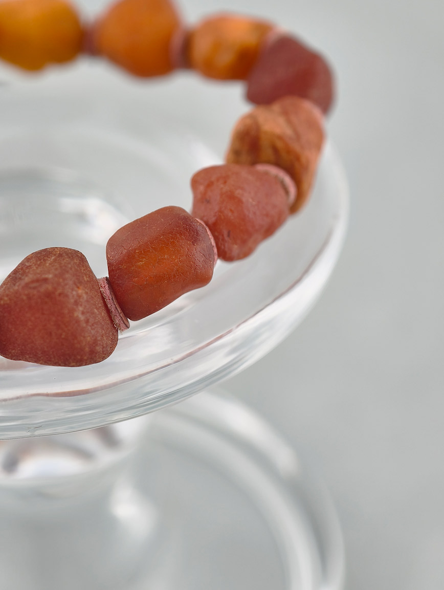 Natural Raw Mine Sea Drift Beeswax Bracelet