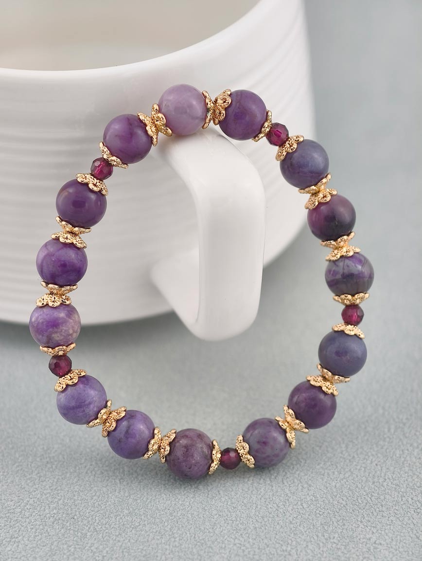 Natural Sugilite Delicate Style Bracelet