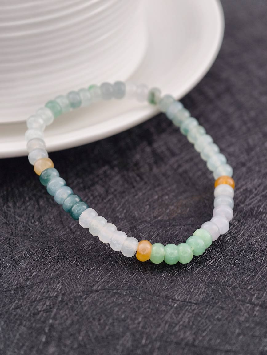Natural Multi-Colored Jadeite Bracelet