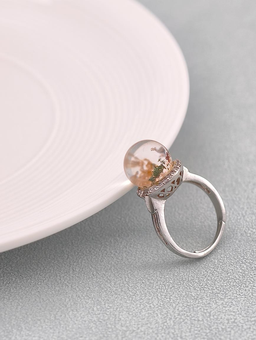 Natural White Phantom Ring