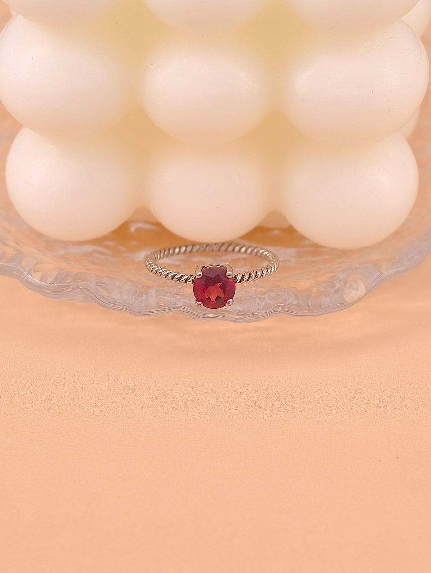 Natural Garnet Ring