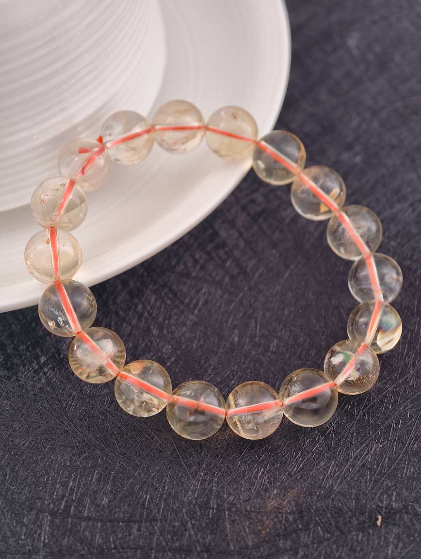 Natural Pale Yellow Citrine Bracelet