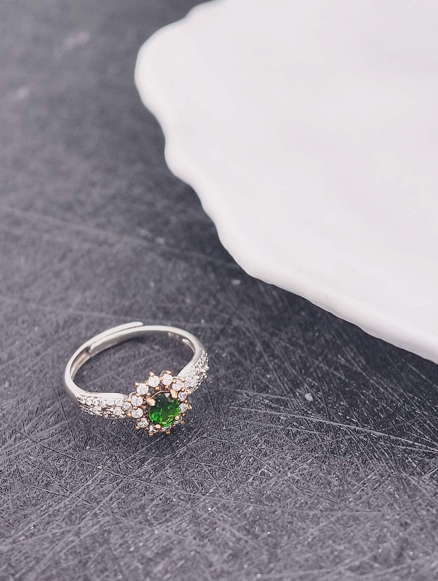 Natural Diopside Ring