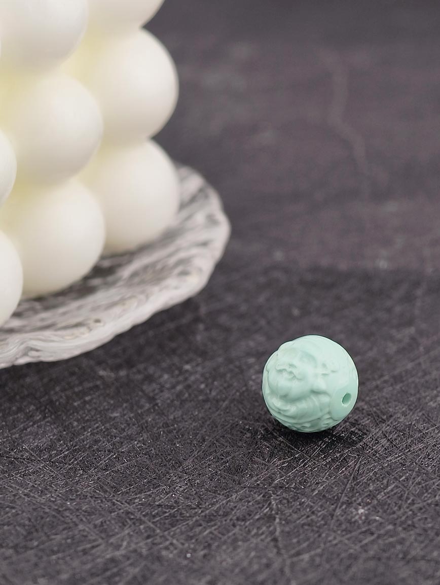 Natural Turquoise God of Wealth DIY Accessory