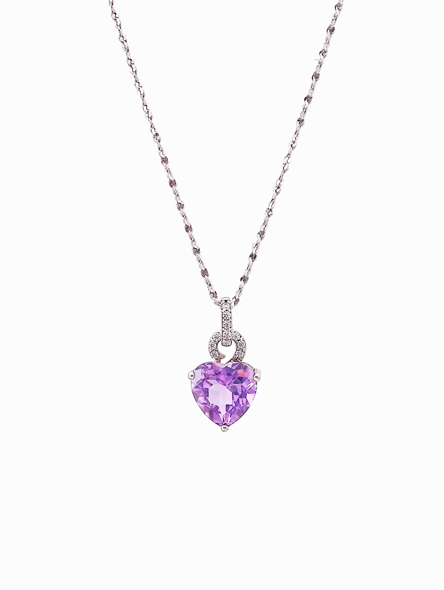 Heart Amethyst Pendant
