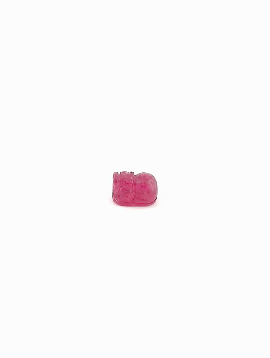 Natural Red Tourmaline Pixiu DIY Accessory