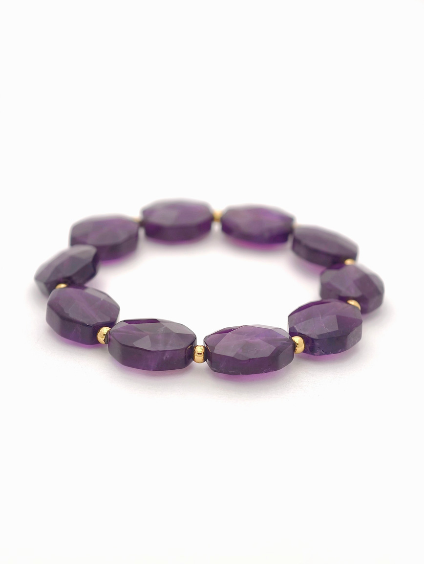 Natural Amethyst Delicate Style Bracelet