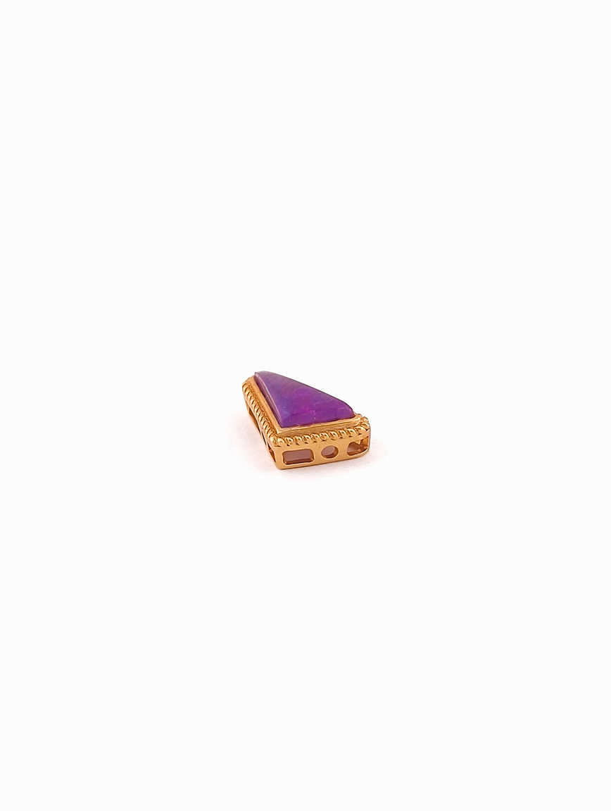 18K Gold Inlaid Sugilite Unique Style DIY Accessory