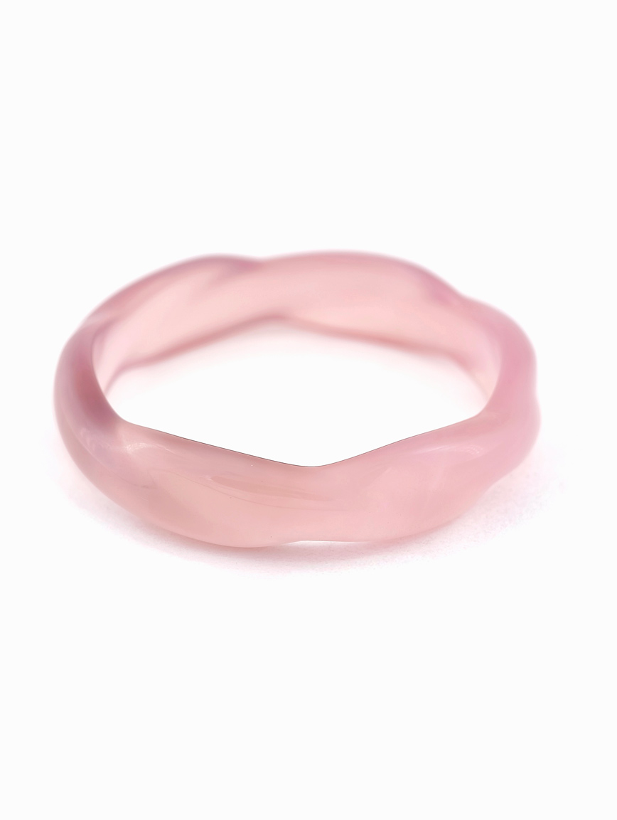 Natural Pink Chalcedony Bracelet