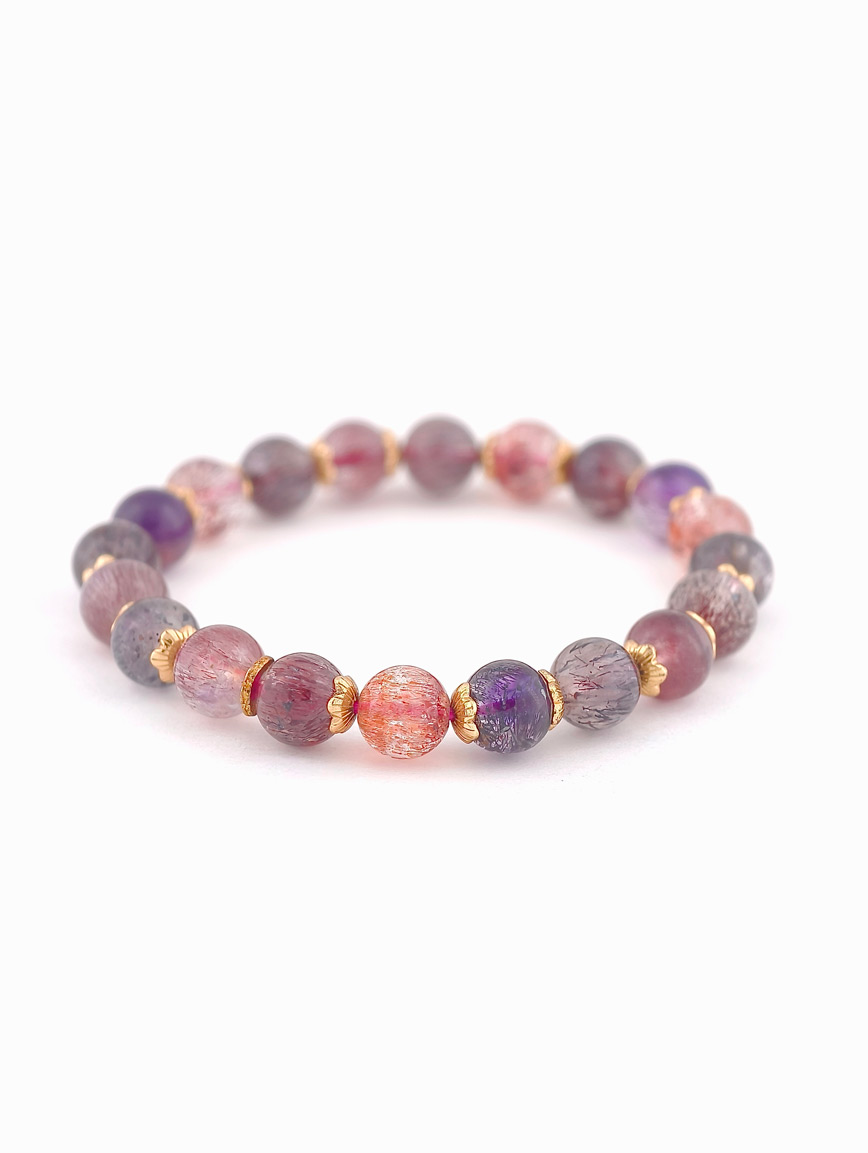 Natural Super Seven Simple Style Bracelet