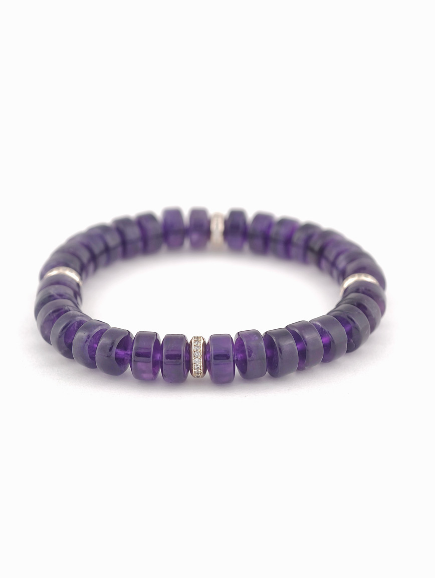 Natural Amethyst Exclusive Design Bracelet