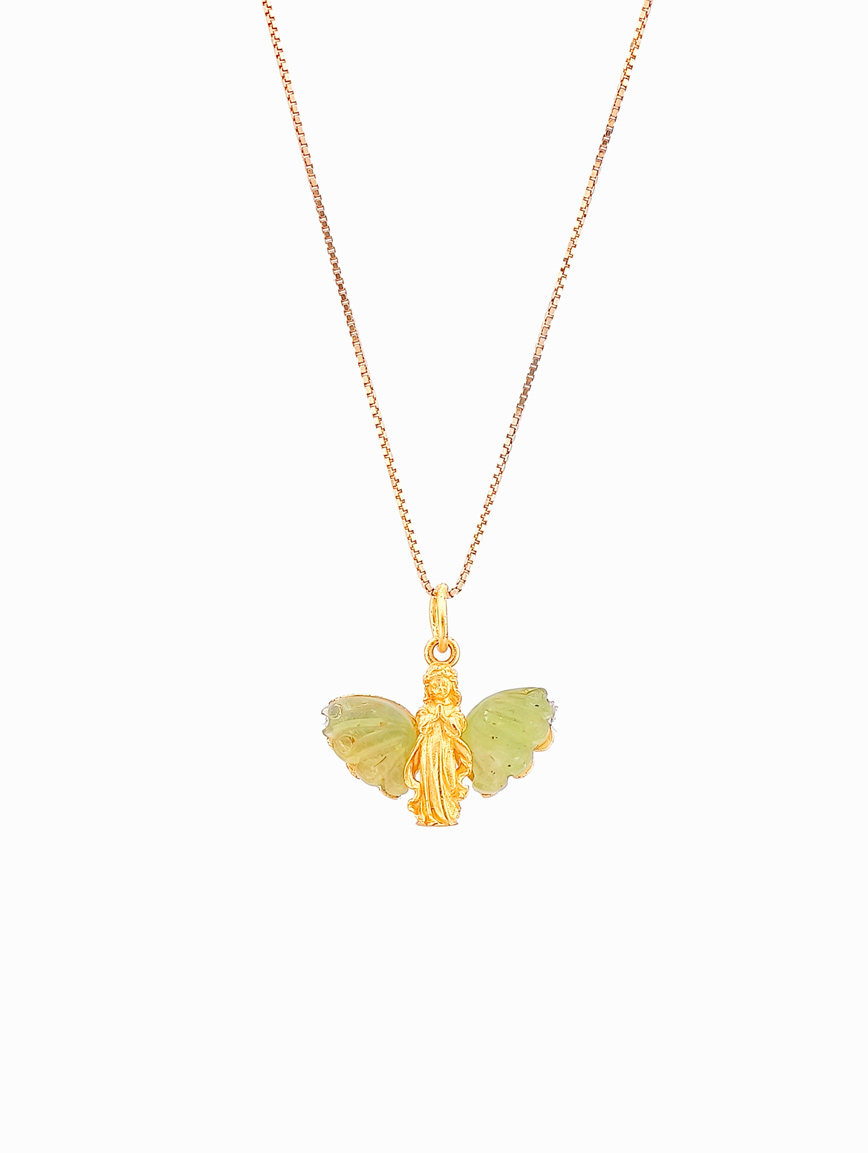 Natural Green Tourmaline Sterling Silver Pendant