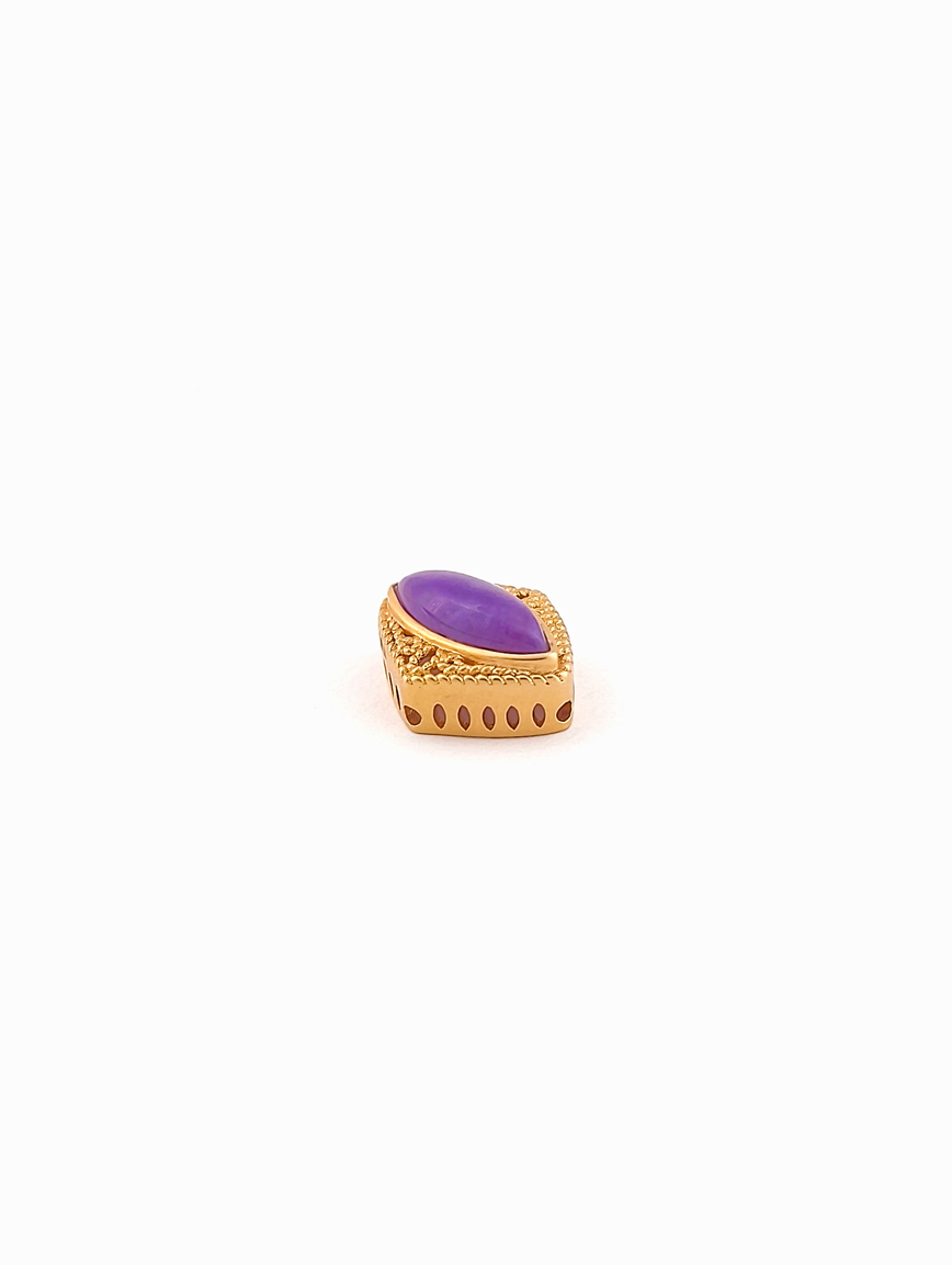 18K Gold Inlaid Sugilite Exquisite Style DIY Accessory