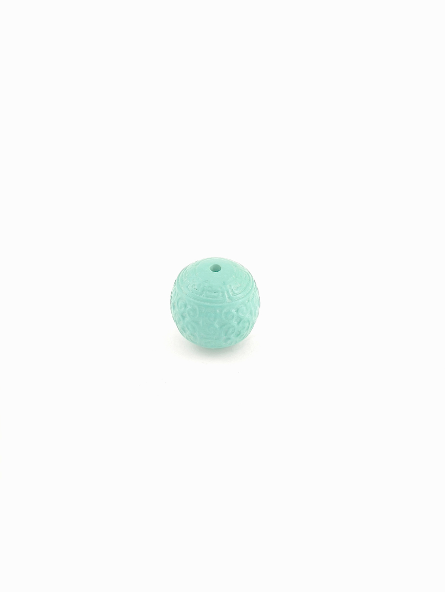 Natural Turquoise Ruyi Pattern Bead DIY Accessory