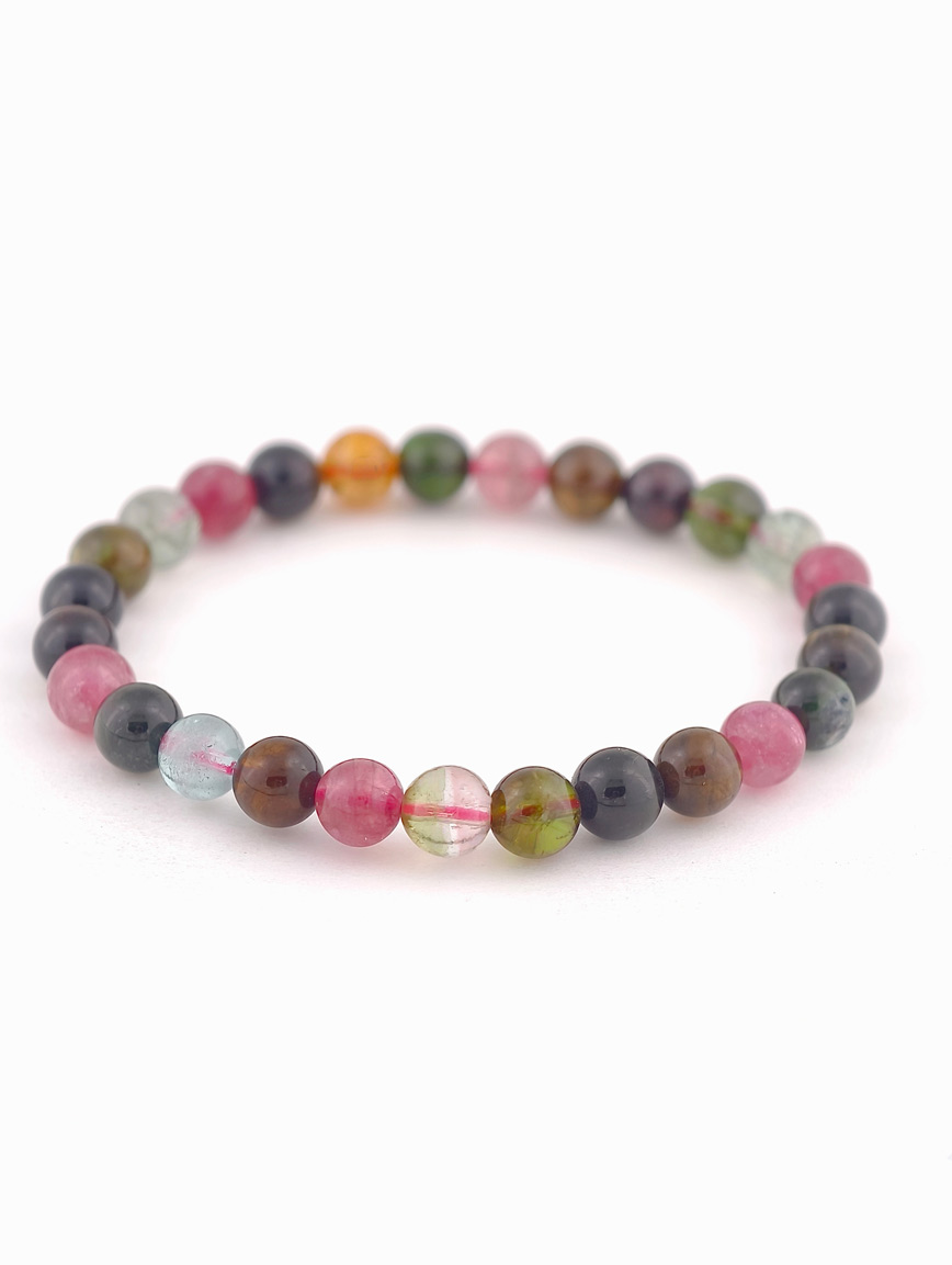 Natural Rainbow Tourmaline Energy Bracelet