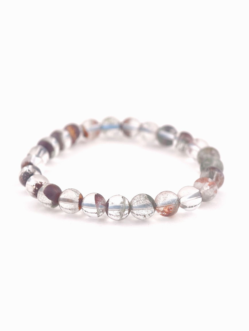 Natural Red and Green Phantom Bracelet