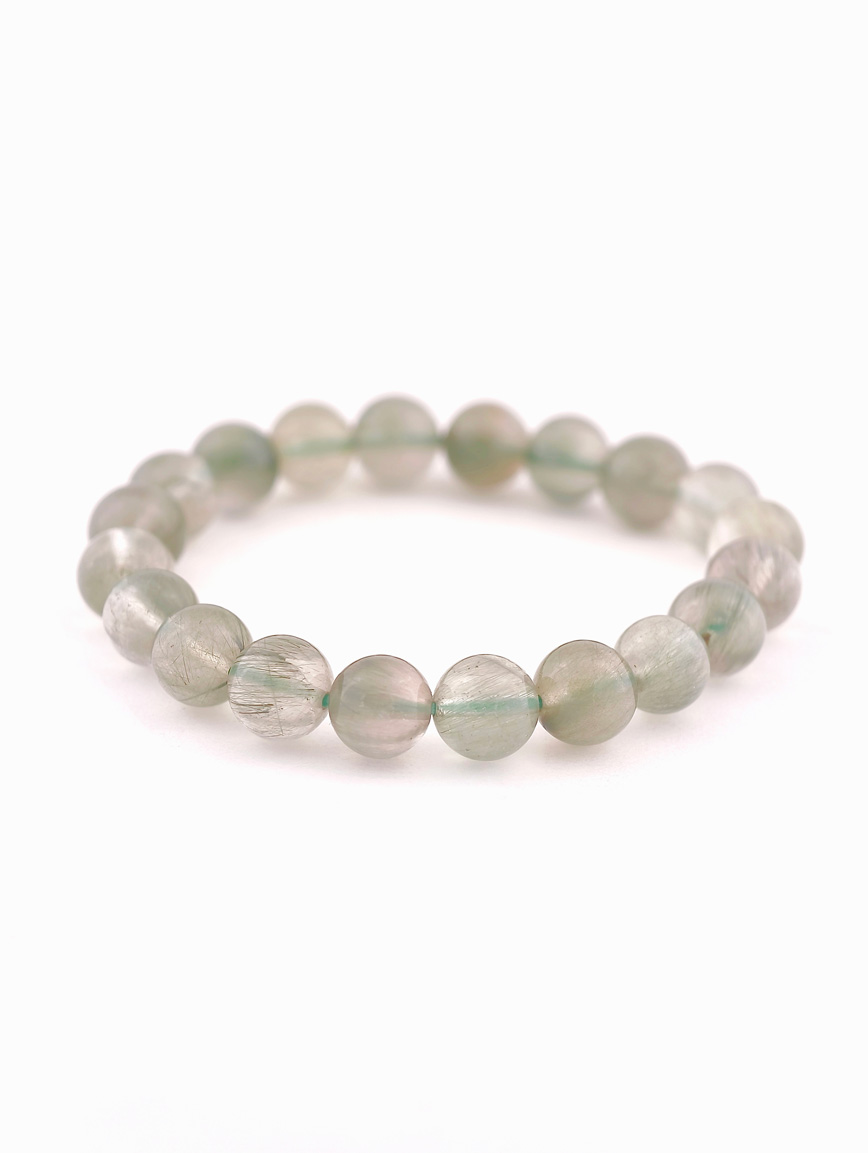High Quality Green Rutilated Quartz Bracelet