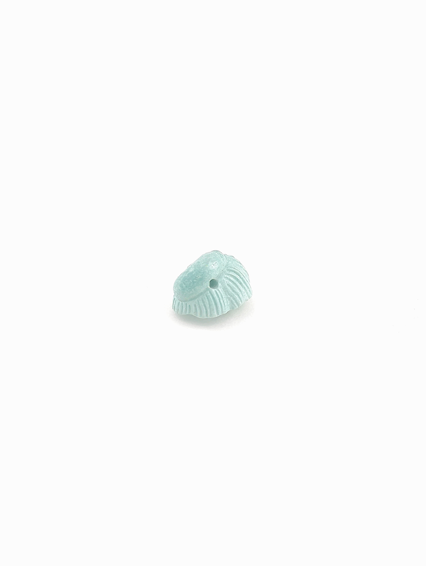 Natural Turquoise Lotus Pod Carving Key DIY Accessory