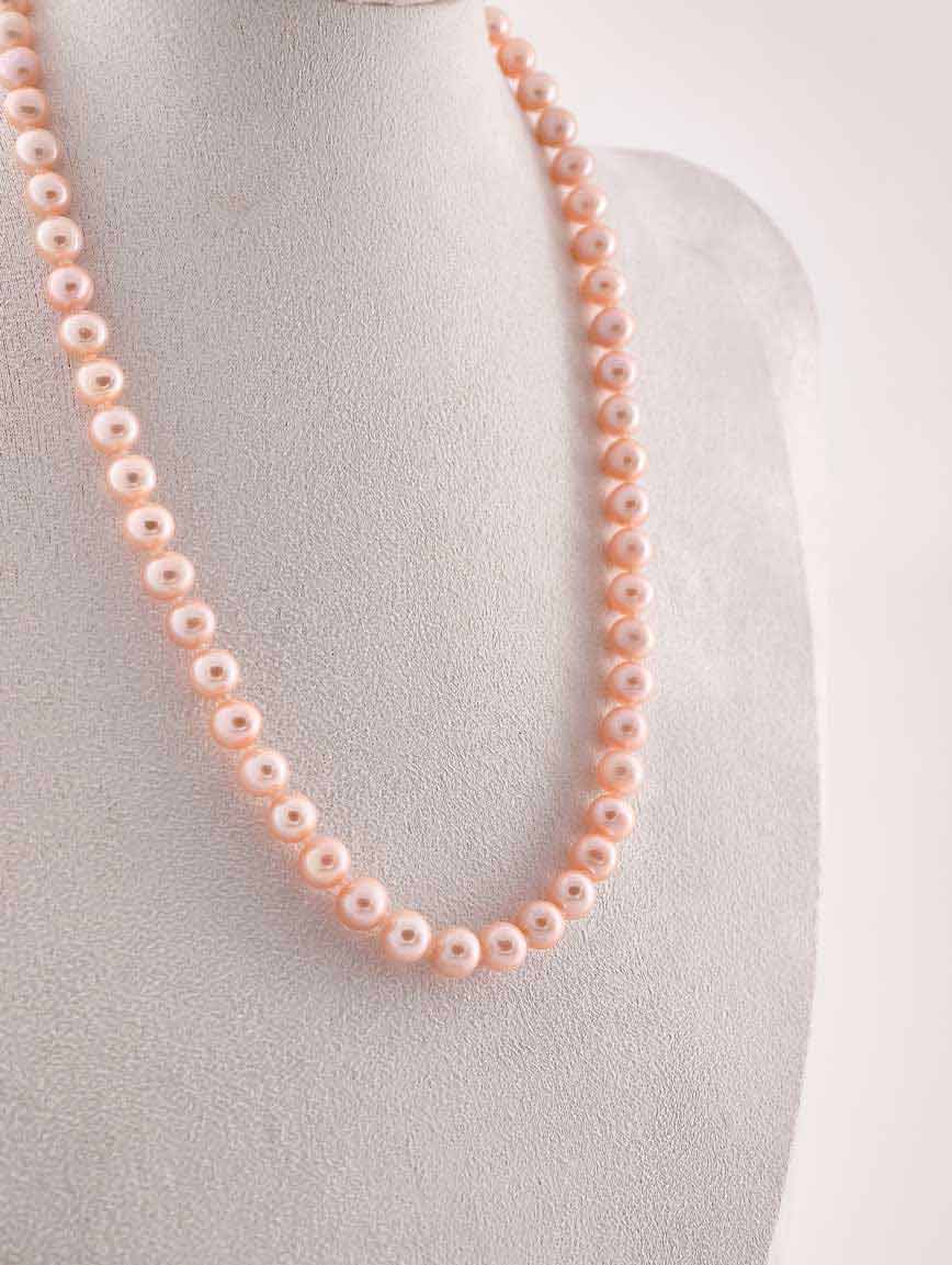 Orange Freshwater Pearl Necklace