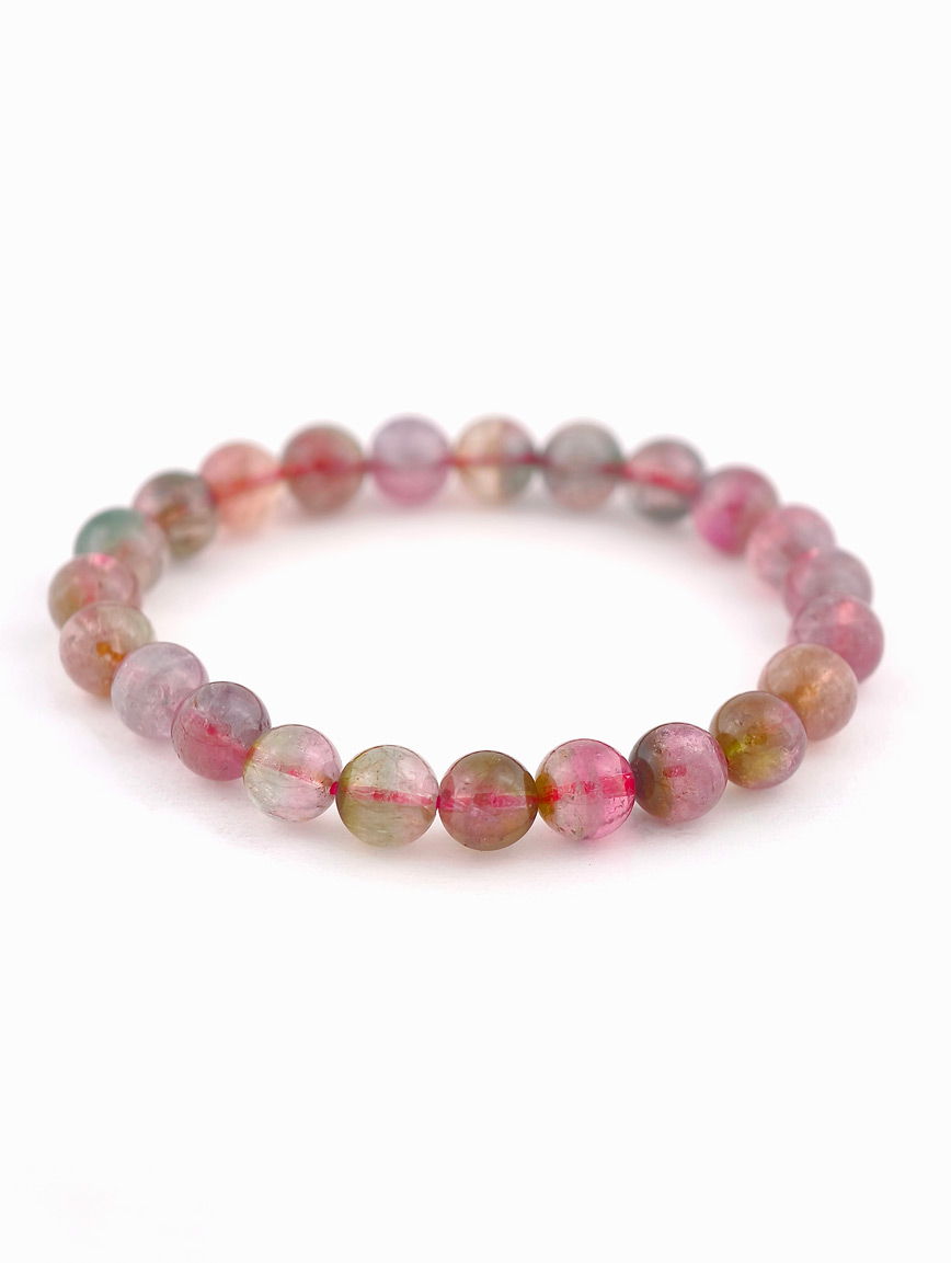 Collectible Natural Watermelon Tourmaline Bracelet
